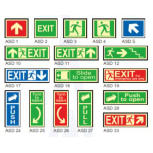 EXIT LIGHTS AND SIGNAGES