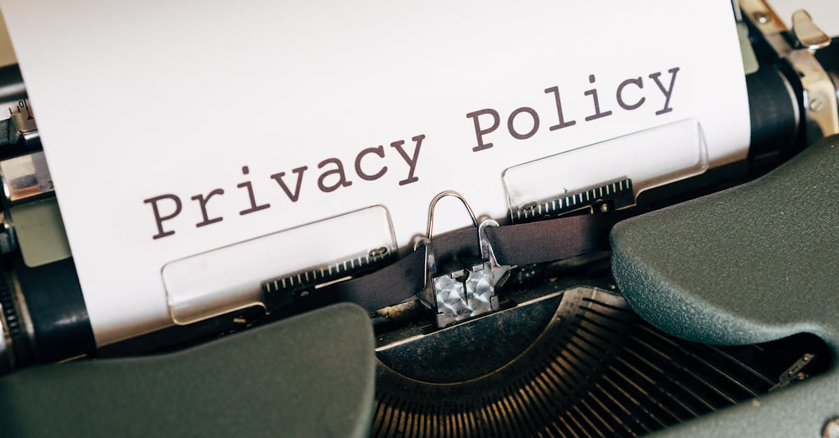 pexels-photo-4152513-4152513 A vintage typewriter writing 'Privacy Policy' on paper, capturing an old-school conceptual theme.